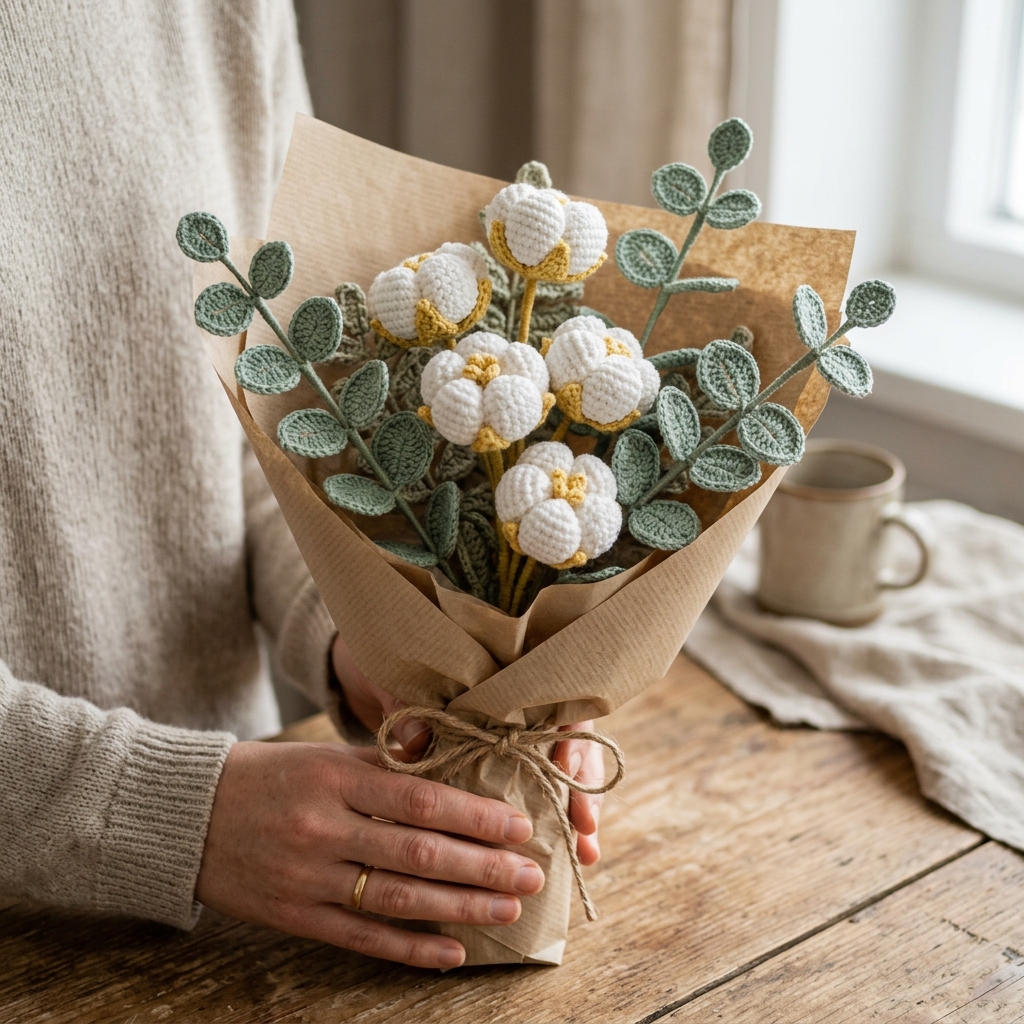 Nordic Forest Crochet Bouquet